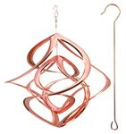Red Carpet Studios 91058 14-Inch Cosmix Helix Wind Spinner, Deluxe with Hanger Copper Finish