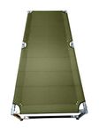 PARSPAR® Foldable Camping Cot Whit Stainless Steel Single Person Outdoor Folding Bed Multicolor (1 pc)