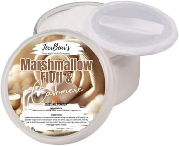 JerrBear’s Marshmallow Fluff & Cashmere Dusting Powder, Talc Free Body Formula for Women, Soft Scented Skin Care, Baking Soda Free for Smooth Finish, Gentle Powder for Daily Freshness, (4oz Jar)