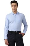 Peter England Men's Slim Fit Shirt (PESFOSLPV76008_Light Blue 46)