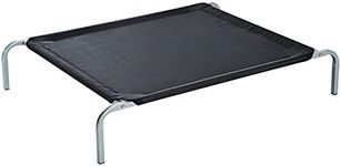 PawHut Elevated Pet Bed Portable Camping Raised Dog Bed w/ Metal Frame Black (Medium)