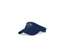 Callaway Golf Mens Liquid Metal Visor Collection Headwear (Navy/Silver)