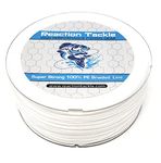 Reaction Tackle Braided Fishing Line White 30LB 150yd