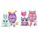 Rainbocorns Bunnycorn Surprise, 2 Pack, 4 Surprises Inside, Collectible Plush Pets, (2 Pack) & Kittycorn Surprise, Nori the American Shorthair - Collectible Plush