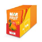 BEAR FRUIT Mango, Pineapple & Strawberry Variety Pack - Tropical Mixed Case - Gently Baked Fruit - Healthy - Vegan - 14 x 35 g