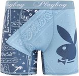 Playboy Mens Underwear Funny Gifts for Men Boxers for Men Blue