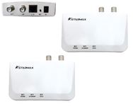 Generic StarMax MoCA 2.5 Adapter with 2.5GBase-T Port (2-Pack, MN2580). Asymmetrical Throughput up to 3 Gbps.