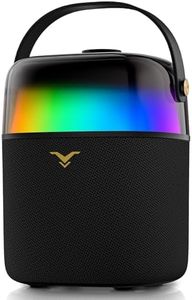 Bluetooth Speakers, 50W(80W Peak) Portable Wireless Speaker with 360° Light Show, Deep Bass, Loud Stereo Sound, Waterproof Outdoor Speakers with FM/AUX/USB/TWS/6.35mm Input for Party, Home, Gifts