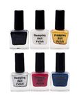 Store2508 Special Nail Polish, Glossy Finish, White, Black, Gold, Silver, Blue, Red, 8Ml