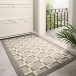 Door Mat, Indoor Outdoor Door Mats, Non-Slip, Dirt Resist, Low-Profile Entrance Mat for Home, Garden, Garage(Morocco,32" x 48")