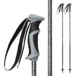 Ski Poles Graphite Carbon Composite - Zipline Lollipop U.S. Ski Team Official Supplier (Gray Carbon, 46" in./117 cm)