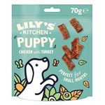 Lily’s Kitchen Made with Natural Ingredients Puppy Dog Treats Chicken with Turkey Nibbles Grain-Free Recipe 8 x 70g