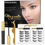10 Pairs Magnetic Eyelashes Reusable Lashes With Applicator Natural Look | 2 Magnetic Eyeliner No Glue Needed | Magnetic Lashes With Tweezer, Natural Magnetic Eyelashes Soft & Waterproof