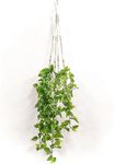 Fake Hanging Plants Artificial Plants for Home Decor Macrame Plant Hanger with Fake Vines Faux Hanging Planter Greenery for Wall Ceiling Bedroom Bathroom Kitchen Office Boho Decor Indoor