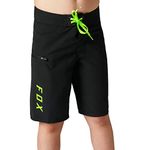 Fox Unisex Kid's Youth Overhead Boardshort Black Clothing, 001, Y26