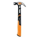 Fiskars Isocore 16 oz Curved Claw Finishing Hammer, 13.5 Inch