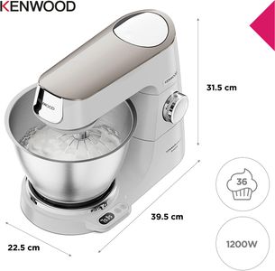 Kenwood Titanium Chef Baker Stand Mixer 5L – White