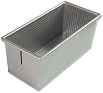 USA PAN 1175PM Bakeware Pullman Loaf Pan, Small Silver