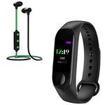 Exxelo (People Choices - Smart Fitness Activity Fitness Tracker Band, Sport Wireless Bluetooth Magnet Headset with 4 Year Warranty for Boys/Girls