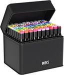 Wynhard Alcohol Markers Sketch Pen Set Dual Tip Brush Pens Markers for Drawing 80 Color Dual Tip Art Markers Set Chisel & Fine Colour Marker Set Alcohol Based Markers Sketch Marker Drawing Marker