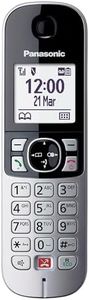 Panasonic KX-TGA685 Handset (Automatic Call Blocking, Hands-Free Function, Do Not Disturb Mode, Various Ringtones, Agenda, Baby Monitor), Black/Silver