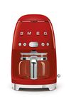 Smeg DCF02RDEU Overflow Coffee Maker with a Power of 1050 W DCF02RDEU-red, Plastic