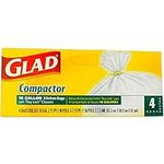 Glad Compactor Kitchen Trash Bags, 18 Gallon, 4 ct