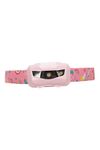 Mountain Warehouse Kids Printed Head Torch - Lumens, LED, Adjustable Head Strap, 3 Light Settings - Best for, Home Use, Outdoors, Emergency, Camping & Hiking Pink