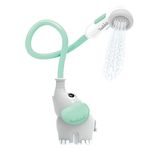 Yookidoo Elephant Baby Bath Shower Head A Water Pump & Trunk Spout for Tub & Sink - for Newborns, Infants & Toddlers (Turquoise)