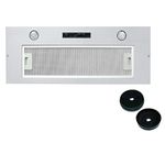 Cookology BUCH520SS Integrated Extractor Fan | 52cm Built-in Cupboard Canopy Cooker Hood & Carbon Filters