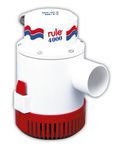 Rule 56D 4000 GPH Marine Bilge Pump, Non-Automatic, 12 Volt, White/Red