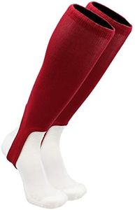 TCK Solid Colored Baseball Stirrups Pattern A (Cardinal, Large)