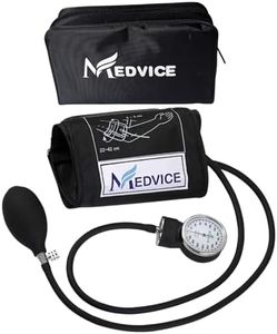 MEDVICE Manual Blood Pressure Cuff - Universal Size Aneroid Sphygmomanometer - Nurses BP Monitor - Best Adult BP Machine