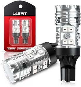 LASFIT Upgraded Red 921 912 T15 CANBUS Ready Error Free Anti Hyper Flash LED Third Brake Center High Mount Stop Light Bulb 2 pcs