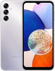 SAMSUNG Galaxy A14 5G + 4G LTE (128GB + 4GB) Unlocked Worldwide (Only T-Mobile/Mint/Tello USA Market) 6.6" 50MP Triple Camera (Silver)