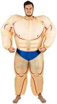 Bodysocks Adult Inflatable Bodybuilder Fancy Dress Costume