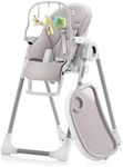 Sweety Fox Baby High Chair Adjustable to 7 Different Heights - Grey Baby Chair - Silla para Comer de Bebe - Foldable High Chairs for Babies and Toddlers