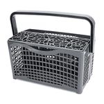 Dishwasher Silverware Cutlery Basket, 23.1x13.1x13.4 cm Universal Replacement Basket for Dinnerware Utensil, Compatible with Frigidaire, Gray