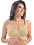 SONARI Zoya Womens Non-Padded Full Coverage Minimizer Bra | Full Coverage Bra, Cotton Spandex, Comfortable Wire-Free Support for All-Day Wear Nude