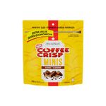 Coffee Crisp Minis Wafer Bars, Peanut-free, Chocolatey Coated Bite-Sized Wafers With Coffee Crème Filling, Pantry Size Resealable Bag, Prepared in Canada