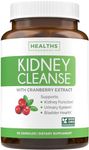 Kidney Cleanse (Vegetarian) Supports Bladder Control & Urinary Tract - Powerful VitaCran Cranberry Extract - Natural Herbs Supplement - Kidney Health, Flush & Detox - 60 Capsules (No Pills)