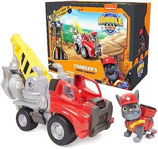 Rubble & Crew, Charger’s Crane Grabber Toy Truck with Movable Parts and a Collectible Action Figure, Kids Toys for Ages 3 and Up