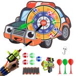 TASSINO, FIND A WAY OR MAKE ONE Foam Blaster Soft Bullet Guns Dart Game For Kids Cartoon Target Game Toy Sets Children's Indoor Outdoor Sport Game Toys Gifts (Police Car)