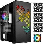 Computer Case Medium Tower Bitfenix Tracery ARGB Black