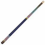 PowerGlide Pool Cue Stick | Psychedelic | Ramin Shaft and Butt with Colourful Decal Design | 10mm Tip | Pool Joint with Plastic Collar | Assorted Weights | Full Size 57"