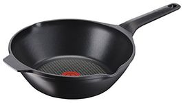 Tefal Aroma - 22 cm Non-Stick Cast-Aluminium Frying Pan/Paella Pan 28 cm Black