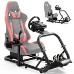 Marada G920 Racing Simulator Cockpit Stable and Strong Fit for Logitech G29 G920,Thrustmaster T80 T150,Fanatec Sim Race Cockpit Without Seat,Wheel, Pedals,Shifter