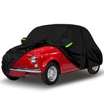 Waterproof Car Covers Replace for 1957-1975 Fiat 500/500L/500F, 6 Layers All Weather Custom-fit Car Cover with Zipper Door & Windproof Bands for Snow Rain Dust Hail Protection