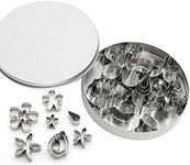 KeyZone 12 Pcs Small Stainless Stee