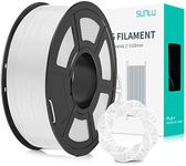 SUNLU PLA Plus 3D Printer Filament PLA+ Filament 1.75mm, Strong Neatly Wound 3D Printing Filament 1.75mm ± 0.02mm, Fit Most FDM 3D Printers, Good Vacuum Packaging, 1kg Spool (2.2lbs), PLA Plus, White